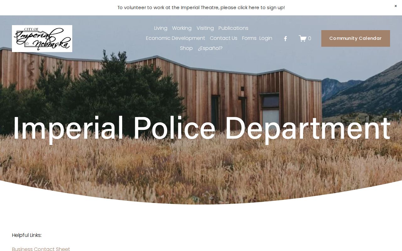 Imperial Police Department arrest-record request source